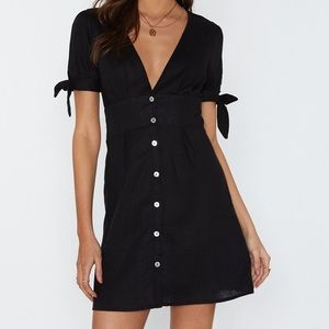 Button-down mini dress